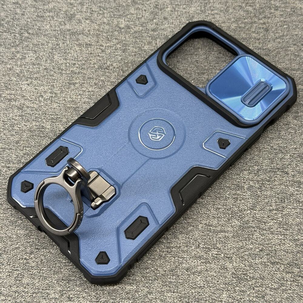 Nillkin CamShield Armor Case iPhone 14 Pro Max Blue Heavy Duty Ring Kickstand